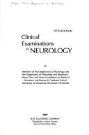 Clinical examination in neurology