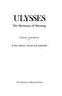 Cover of: Ulysses, the mechanics of meaning