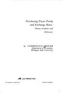 Cover of: Purchasing power parity and exchange rates by Lawrence H. Officer