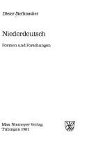 Cover of: Niederdeutsch: Formen und Forschungen