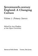 Cover of: Seventeenth-century England, a changingculture.