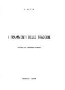 Cover of: I frammenti delle tragedie