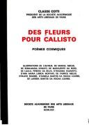 Cover of: Des fleurs pour Callisto: poèmes cosmiques