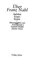 Cover of: Über Franz Nabl: Aufsätze, Essays, Reden