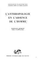 Cover of: anthropologie en l'absence del'homme