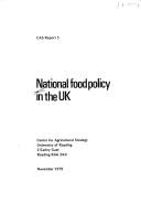 National food policy in the UK