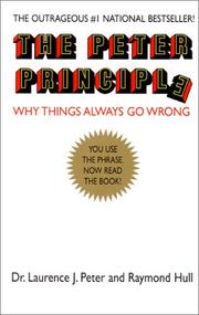 Cover of: The Peter Principle  by Laurence J. Peter, Raymond Hull