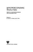 Macroeconomic analysis : essays in macroeconomics and econometrics