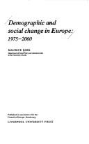 Demographic and social change in Europe, 1975-2000