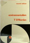 Cover of: Environmentalism by O'Riordan, Timothy.