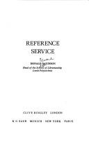 Cover of: Reference service