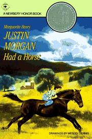Cover of: Justin Morgan had a horse