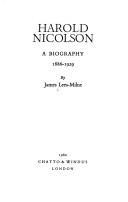 Harold Nicolson : a biography