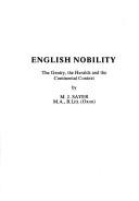 English nobility : the gentry, the heralds and the continental context