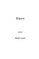 Cover of: Days: poems