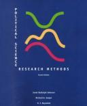 Cover of: Political science research methods