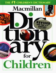 Cover of: Macmillan dictionary for children by Robert B. Costello, editor in chief.