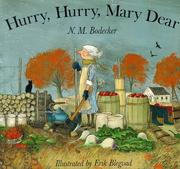 Cover of: Hurry, hurry, Mary dear!