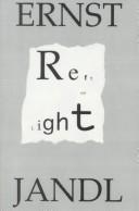 Cover of: Reft and light: poems by Ernst Jandl with multiple versions by American poets