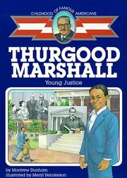 Cover of: Thurgood Marshall by Montrew Dunham