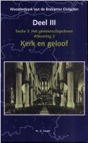 Cover of: Woordenboek van de Brabantse dialecten.