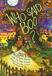 Cover of: Who Said Boo?: Halloween Poems for the Very Young
