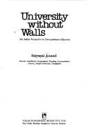 Cover of: University without walls: the Indian perspective in correspondence education