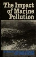 Cover of: The Impact of marine pollution