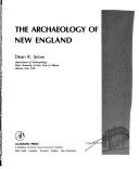 Cover of: The archaeology of New England