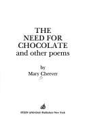 Cover of: The need for chocolate and other poems