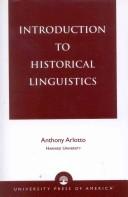 Cover of: Introduction to historical linguistics