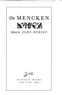 Cover of: On Mencken: essays