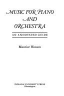 Music for piano and orchestra by Maurice Hinson