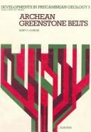 Cover of: Archean greenstone belts.