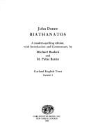Biathanatos by John Donne