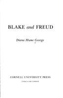 Cover of: Blake and Freud