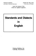 Cover of: Standards and dialects in English