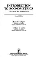 Introduction to econometrics : principles and applications