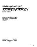 Principles and methods of social psychology