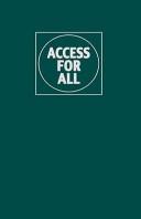 Access for all by K. H. Schaeffer, K. H. Schaefer, Elliott Sclar