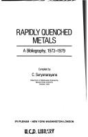 Rapidly quenched metals : a bibliography, 1973-1979