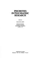 Priorities in psychiatric research