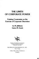 The limits of corporate power : existing constraints on the exercise of corporate discretion