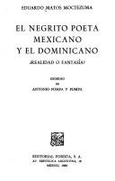 Cover of: El Negrito Poeta mexicano y el dominicano: realidad o fantasía
