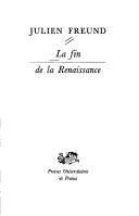 Cover of: La fin de la Renaissance