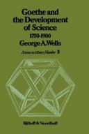 Cover of: Goethe and the development of science, 1750-1900