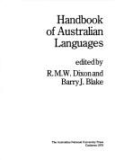 Cover of: Handbook of Australian languages.