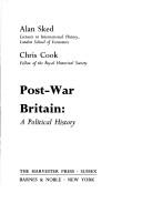 Cover of: Post-war Britain: a political history