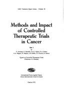Cover of: Methods and impact of controlled therapeutic trials in cancer