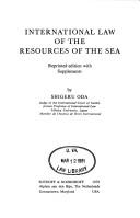 Cover of: International law of the resources of the sea